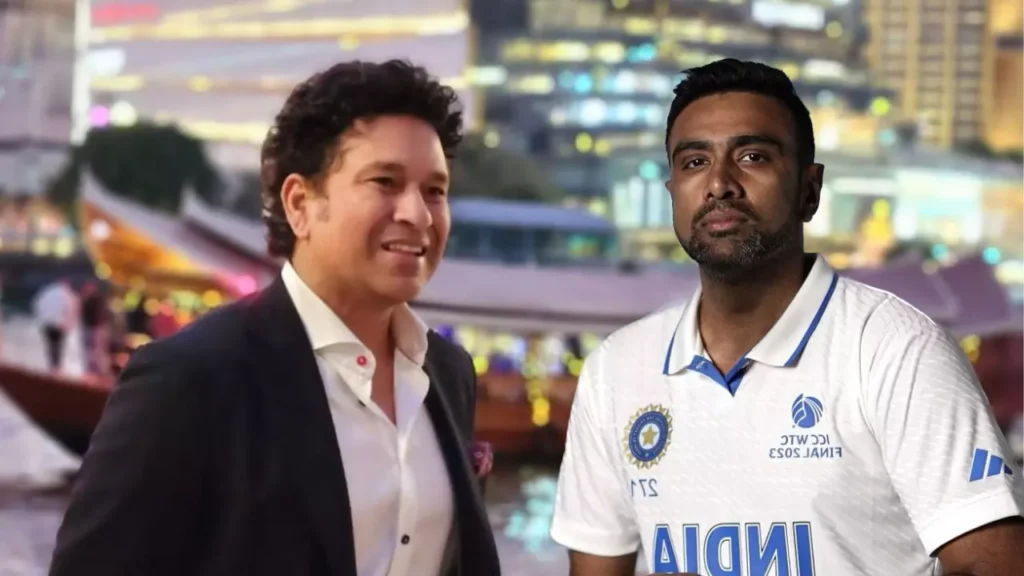 Ravichandran Ashwin and Sachin Tendulkar